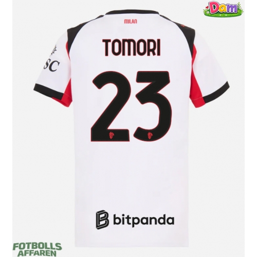 AC Milan Fikayo Tomori #23 Bortatröja Kvinnor 2025-26 Kortärmad
